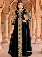 Divine Black Georgette Designer Salwar Kameez